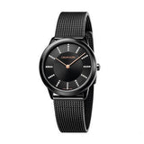 Calvin Klein Minimal Diamonds Black Dial Black Mesh Bracelet Watch for Women - K3M22X2X Buy Now By Calvin Klein