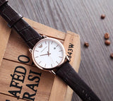 Emporio Armani Luigi White Dial Brown Leather Strap Watch For Men - AR2502 Buy Now By Emporio Armani