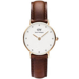 Daniel Wellington Classy St Mawes White Dial Brown Leather Strap Watch For Women - DW00100059 Buy Now By Daniel Wellington