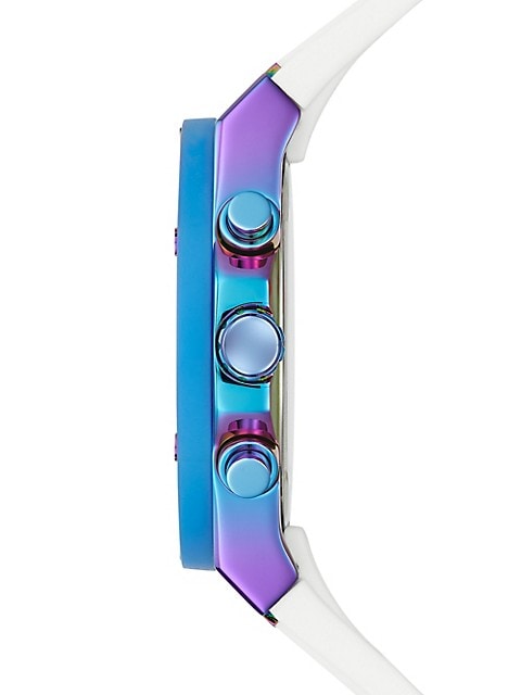 Guess Athena White Dial White Rubber Strap Watch for Women - GW0030L6 Buy Now By Guess