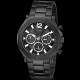 Guess Edge Chronograph Black Dial Black Steel Strap Watch For Men - GW0539G3 Buy Now By Guess