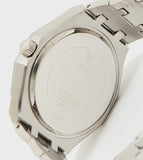 Guess Asset Quartz Blue Dial Silver Steel Strap Watch For Men - GW0575G4 Buy Now By Guess