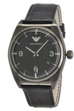 Emporio Armani Franco Black Dial Black Leather Strap Watch For Men - AR0368 Buy Now By Emporio Armani