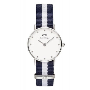 Daniel Wellington Classy Glasgow White Dial Two Tone NATO Strap Watch For Women - DW00100074 Buy Now By Daniel Wellington
