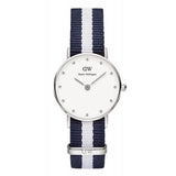 Daniel Wellington Classy Glasgow White Dial Two Tone NATO Strap Watch For Women - DW00100074 Buy Now By Daniel Wellington