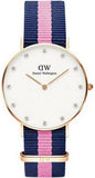 Daniel Wellington Classy Winchester White Dial Two Tone NATO Strap Watch For Women - DW00100077 Buy Now By Daniel Wellington