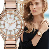 Michael Kors Kerry Mother of Pearl Dial Rose Gold Steel Strap Watch for Women - MK3313 Buy Now By Michael Kors