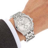 Tissot Couturier Chronograph White Dial Silver Steel Strap Watch For Men - T035.617.11.031.00 Buy Now By Tissot
