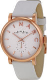 Marc Jacobs Baker White Dial White Leather Strap Watch for Women - MBM1283 Buy Now By Marc Jacobs