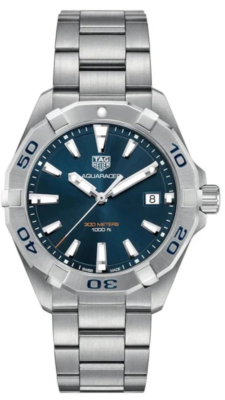 Tag Heuer Aquaracer Blue Dial Silver Steel Strap Watch for Men - WBD1112.BA0928 Buy Now By Tag Heuer