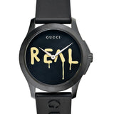 Gucci G Timeless Ghost Black Dial Black Rubber Strap Unisex Watch - YA1264017 Buy Now By Gucci