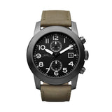 Marc Jacobs Larry Chronograph Black Dial Grey Leather Strap Watch for Men - MBM5034 Buy Now By Marc Jacobs
