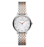 Emporio Armani Mother of Pearl Dial Two Tone Stainless Steel Watch For Women - AR11094 Buy Now By Emporio Armani