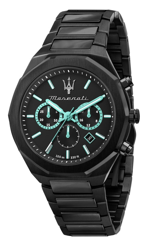Maserati STILE Aqua Edition Black Dial Chronograph Watch For Men - R8873644001 Buy Now By Maserati