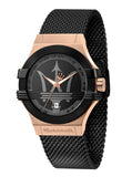 Maserati Potenza Black Mesh Bracelet Black Dial Watch For Men - R8853108010 Buy Now By Maserati