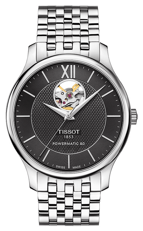 Tissot Tradition Automatic Open Heart Automatic Watch For Men - T063.907.11.058.00 Buy Now By Tissot