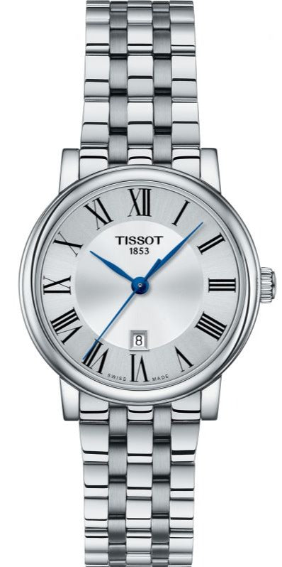 Tissot Carson Premium Lady Silver Dial Silver Steel Strap Watch For Women - T122.210.11.033.00 Buy Now By Tissot