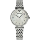 Emporio Armani T Bar Mother of Pearl Dial Steel Strap Watch For Women - AR1682 Buy Now By Emporio Armani