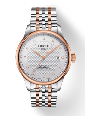 Tissot Le Locle Powermatic 80 Diamonds Silver Dial Two Tone Steel Strap Watch For Men - T006.407.22.036.01 Buy Now By Tissot