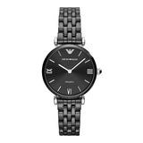 Emporio Armani Ceramica Black Dial Black Ceramic Strap Watch For Women - AR1487 Buy Now By Emporio Armani