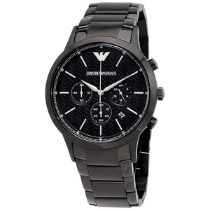 Emporio Armani Dress Chronograph Quartz Black Dial Black Stainless Steel Strap Watch For Men - AR2485 Buy Now By Emporio Armani