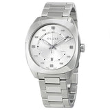 Gucci GG2570 Silver Dial Silver Steel Strap Watch For Men - YA142308 Buy Now By Gucci