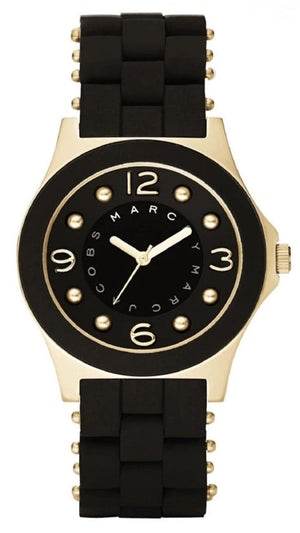 Marc Jacobs Pelly Black Dial Black Silicone Strap Watch for Women - MBM2540 Buy Now By Marc Jacobs