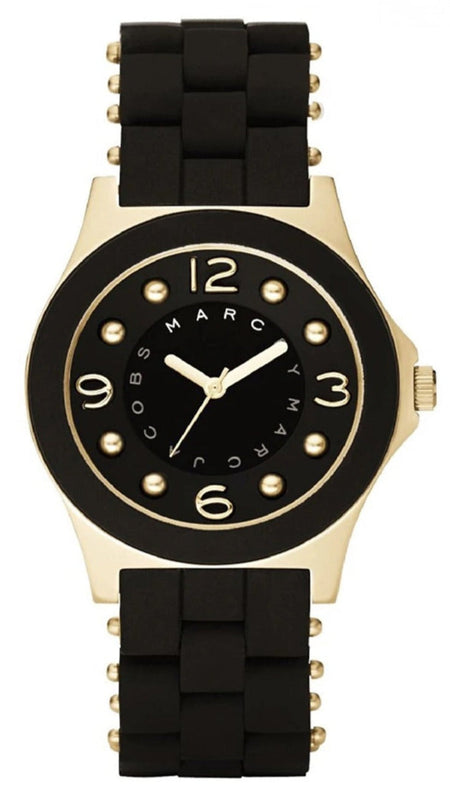 Marc Jacobs Pelly Black Dial Black Silicone Strap Watch for Women - MBM2540 Buy Now By Marc Jacobs