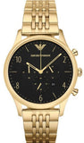 Emporio Armani Classic Chronograph Black Dial Gold Steel Strap Watch For Men - AR1893 Buy Now By Emporio Armani