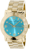 Marc Jacobs Amy Blue Dial Gold Steel Strap Watch for Women - MBM3220 Buy Now By Marc Jacobs