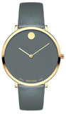 Movado 70th Anniversary Special Edition Grey Dial Grey Leather Strap Watch For Women - 0607140 Buy Now By Movado