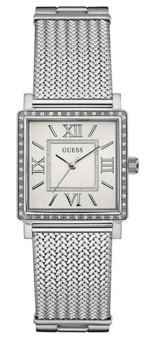 Guess Highline White Dial Silver Mesh Bracelet Watch For Women - W0826L1 Buy Now By Guess