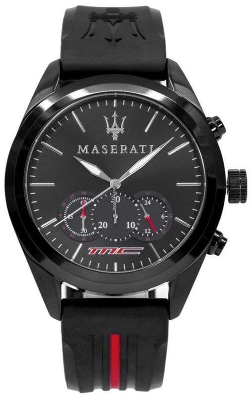 Maserati Traguardo Chronograph Black Dial Black Rubber Strap Watch For Men - R8871612004 Buy Now By Maserati