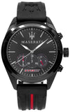Maserati Traguardo Chronograph Black Dial Black Rubber Strap Watch For Men - R8871612004 Buy Now By Maserati