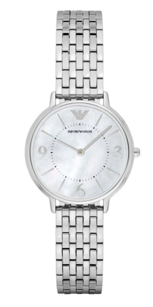 Emporio Armani Kappa Mother of Pearl Dial Silver Steel Watch For Women - AR2507 Buy Now By Emporio Armani