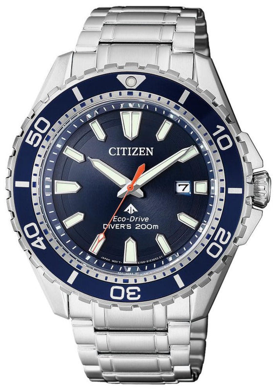 Citizen Promaster Marine Blue Dial Silver Steel Strap Watch For Men - BN0191-80L Buy Now By Citizen