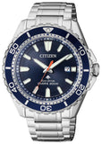 Citizen Promaster Marine Blue Dial Silver Steel Strap Watch For Men - BN0191-80L Buy Now By Citizen