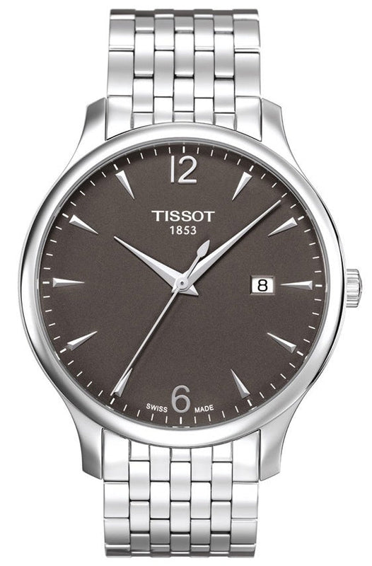 Tissot T Classic Tradition Grey Dial Silver Steel Strap Watch For Men - T063.610.11.067.00 Buy Now By Tissot