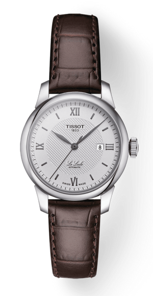 Tissot T Classic Le Locle Automatic Silver Dial Brown Leather Strap Watch For Women - T006.207.16.038.00 Buy Now By Tissot