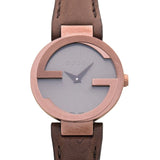 Gucci G Interlocking Brown Dial Brown Leather Strap Watch For Women - YA133504 Buy Now By Gucci