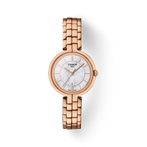 Tissot T Lady Flamingo Mother of Pearl Dial Rose Gold Steel Strap Watch For Women - T094.210.33.111.01 Buy Now By Tissot