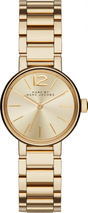 Marc Jacobs Peggy Gold Dial Gold Steel Strap Watch for Women - MBM3405 Buy Now By Marc Jacobs