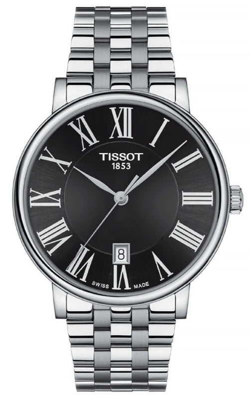 Tissot Carson Premium Black Dial Silver Steel Strap Watch For Men - T122.410.11.053.00 Buy Now By Tissot
