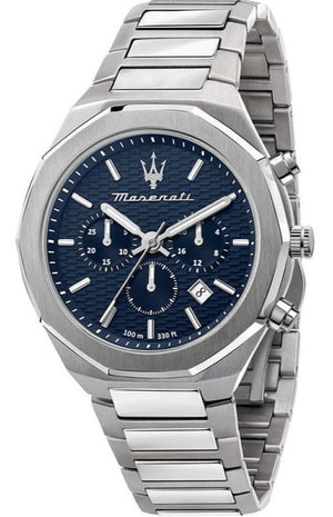 Maserati Stile Blue Dial Silver Steel Strap Watch For Men - R8873642006 Buy Now By Maserati