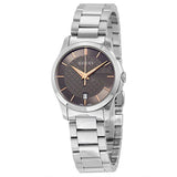 Gucci G Timeless Brown Dial Silver Steel Strap Watch For Women - YA126529 Buy Now By Gucci