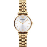 Emporio Armani Gianni T Bar Silver Dial Gold Stainless Steel Strap Watch For Women - AR1877 Buy Now By Emporio Armani