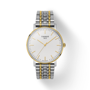 Tissot Everytime Medium White Dial Two Tone Mesh Bracelet Watch For Men - T109.410.22.031.00 Buy Now By Tissot