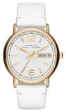 Marc Jacobs Fergus White Dial White Leather Strap Watch for Women - MBM8653 Buy Now By Marc Jacobs