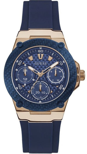 Guess Zena Blue Dial Blue Silicone Strap Watch For Women - W1049L2 Buy Now By Guess