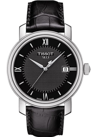 Tissot T Classic Bridgeport Black Dial Black Leather Strap Watch For Men - T097.410.16.058.00 Buy Now By Tissot